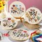 Embroidery Kit, 4 Sets Embroidery Kit for Beginners with Stamped Flower Pattern, Cross Stitch Starter Kits for Adults Hand Craft Lover with Embroidery Hoop, Instructions and Threads